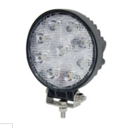 100 LED Round Work Lamp - 27W Bright Task Lighting for Garage, Workshop & Office - Energy Efficient Dimmable Desk Light