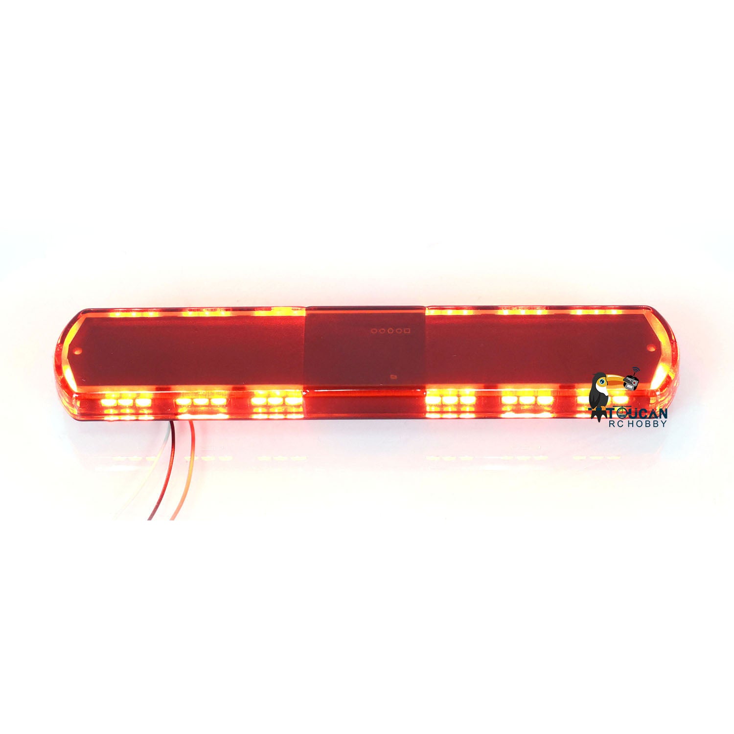 BITRC LED Plastic Warning Rotating Light for 1/14 RC Car Truck Models - DIY Construction Vehicle Accessory for Tractor Dumper Heavy Radio Controlled Toys | Perfect for RC Construction Site Scenes & Nighttime Visibility