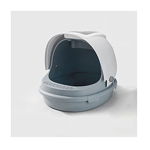Large Fully Enclosed Clamshell Cat Litter Box with Odor Control & Anti-Splash Design - Premium Cat Toilet for Home Use (Color: A) - Perfect for Small Spaces & Multi-Cat Households