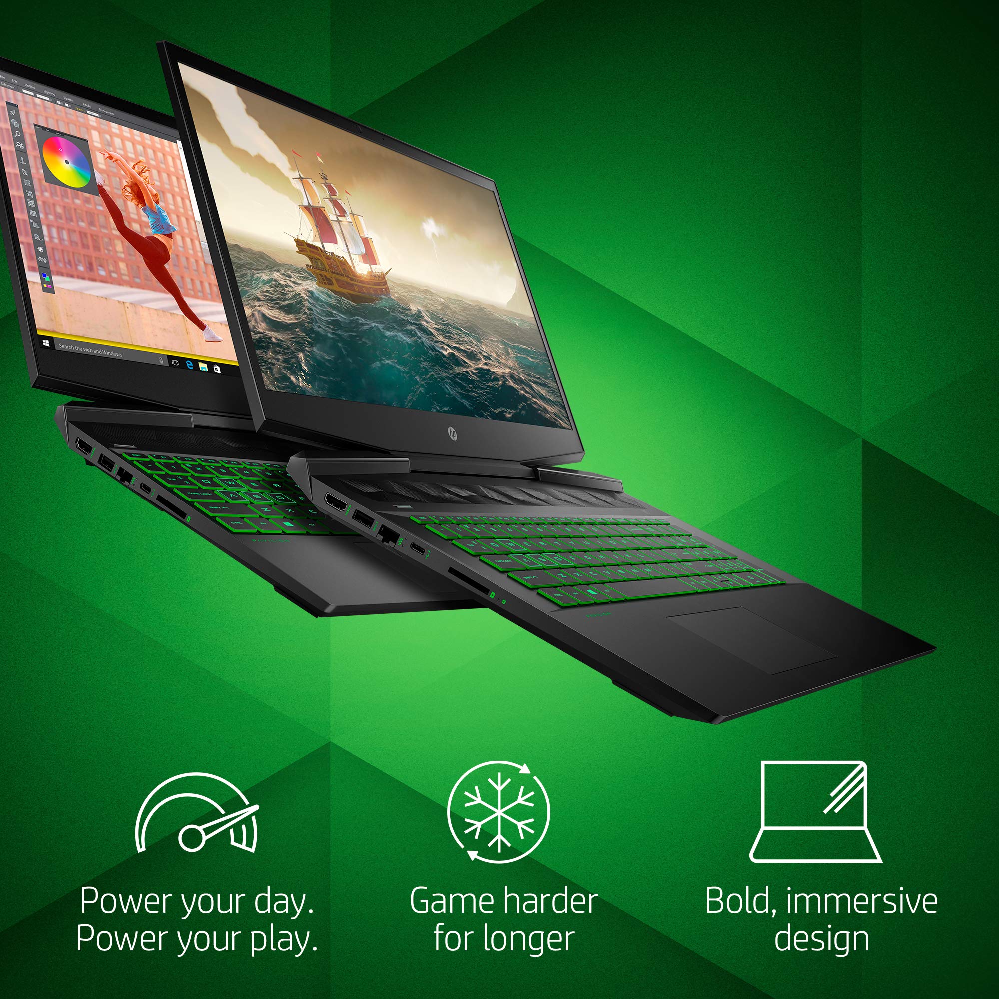 HP Pavilion Gaming 15-Inch Laptop - Intel Core i5-9300H, NVIDIA GTX 1650, 12GB RAM, 512GB SSD, Windows 10 (15-dk0042nr, Black) | Powerful Gaming & Work Laptop for Students, Professionals & Content Creators
