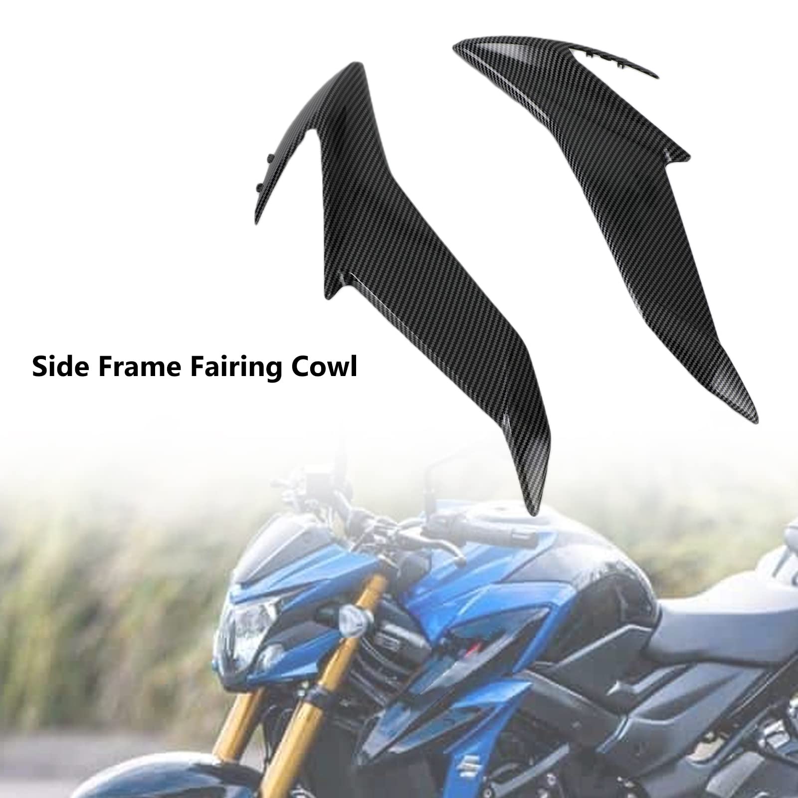 Topteng Motorcycle Side Frame Fairing Cowl Radiator Cover for Suzuki GSX-S 750 GSX-S750 2017-2021 - Durable ABS Plastic Replacement Part for Enhanced Bike Protection & Style - Perfect for Street Riding, Commuting & Custom Builds