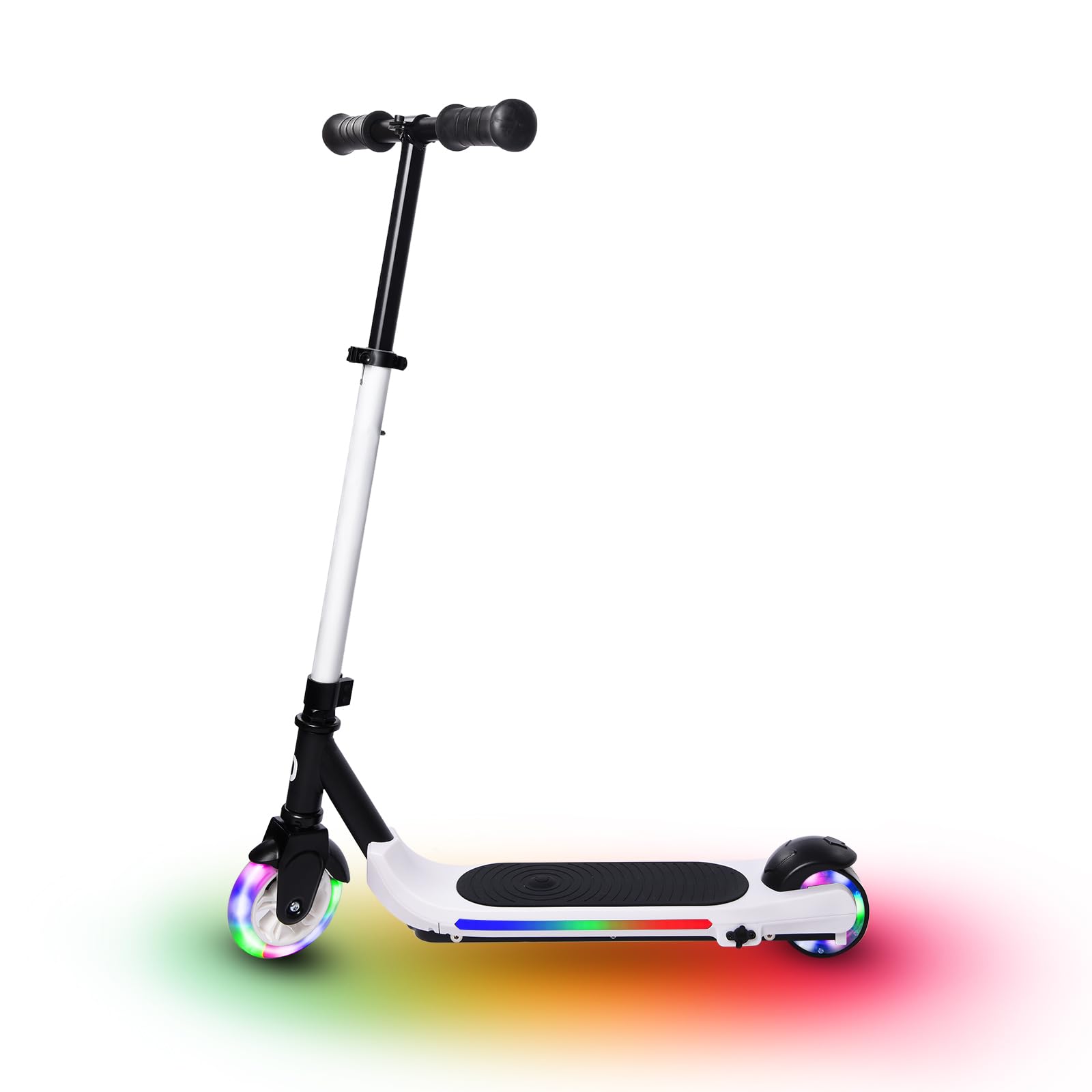 E-RIDES Kids Electric Scooter with Colorful Rainbow Lights - 8 km/h Max Speed, 5-8 km Range - Perfect Gift for Boys & Girls - Ride to School, Park & Neighborhood Adventures
