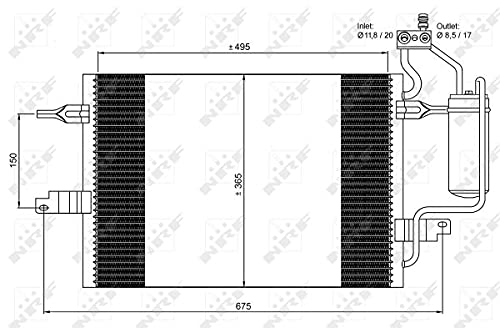 High-Performance 35599 AC Condenser for Car Air Conditioning System - Perfect for Automotive Cooling & HVAC Repair