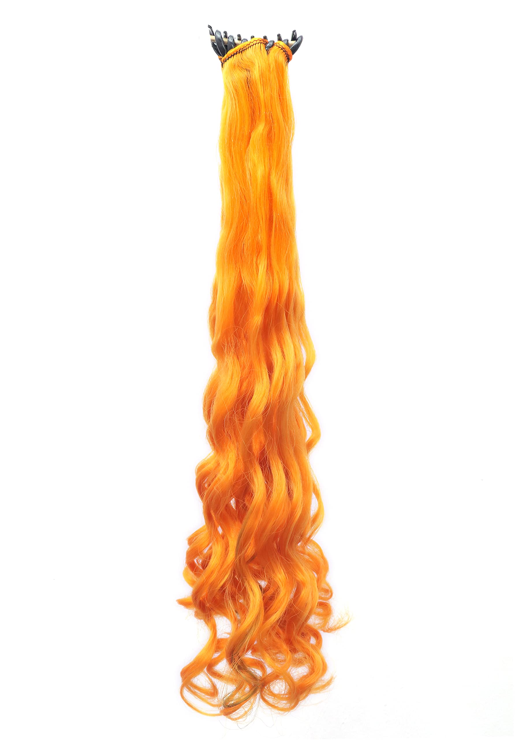 Shivarth Clutcher Curly/Wavy Synthetic Wig - 18 Inch Light Yellow Hair Extensions for Women & Girls | Perfect for Cosplay, Costume Parties & Daily Fashion Styling