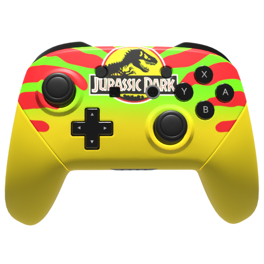 Custom Switch Pro Controller with Dino DNA Design - Wireless Gaming Controller for Nintendo Switch/Switch OLED - Perfect for Competitive Gaming & Retro Style Enthusiasts