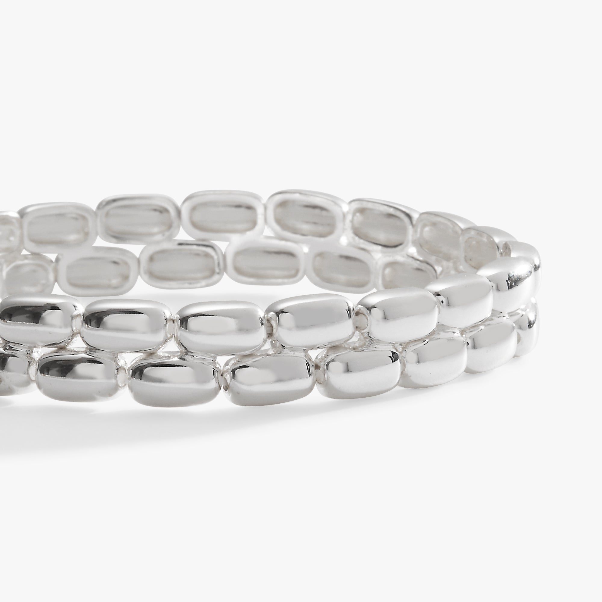 Stretch Brick Bracelet for Women - Adjustable Elastic Beaded Bracelet for Yoga, Meditation & Everyday Wear