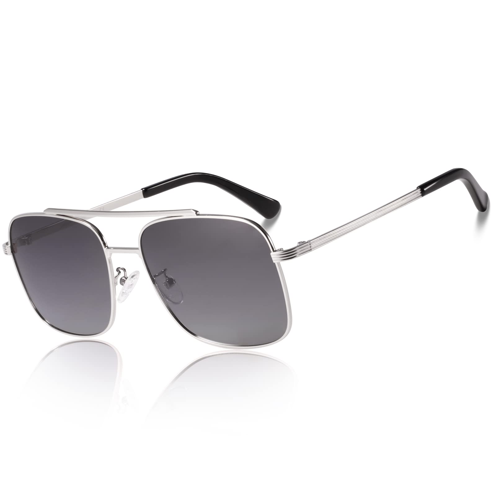Lightweight Square Polarized Sunglasses for Men - UV400 Protection & Anti-Glare - Perfect for Driving, Fishing & Outdoor Activities