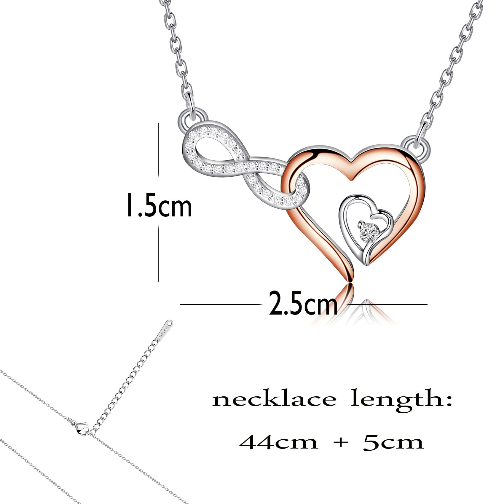 Best Friend Sister Necklace - Heartfelt Gift with Card for Sisters & BFFs - Perfect for Birthdays & Anniversaries