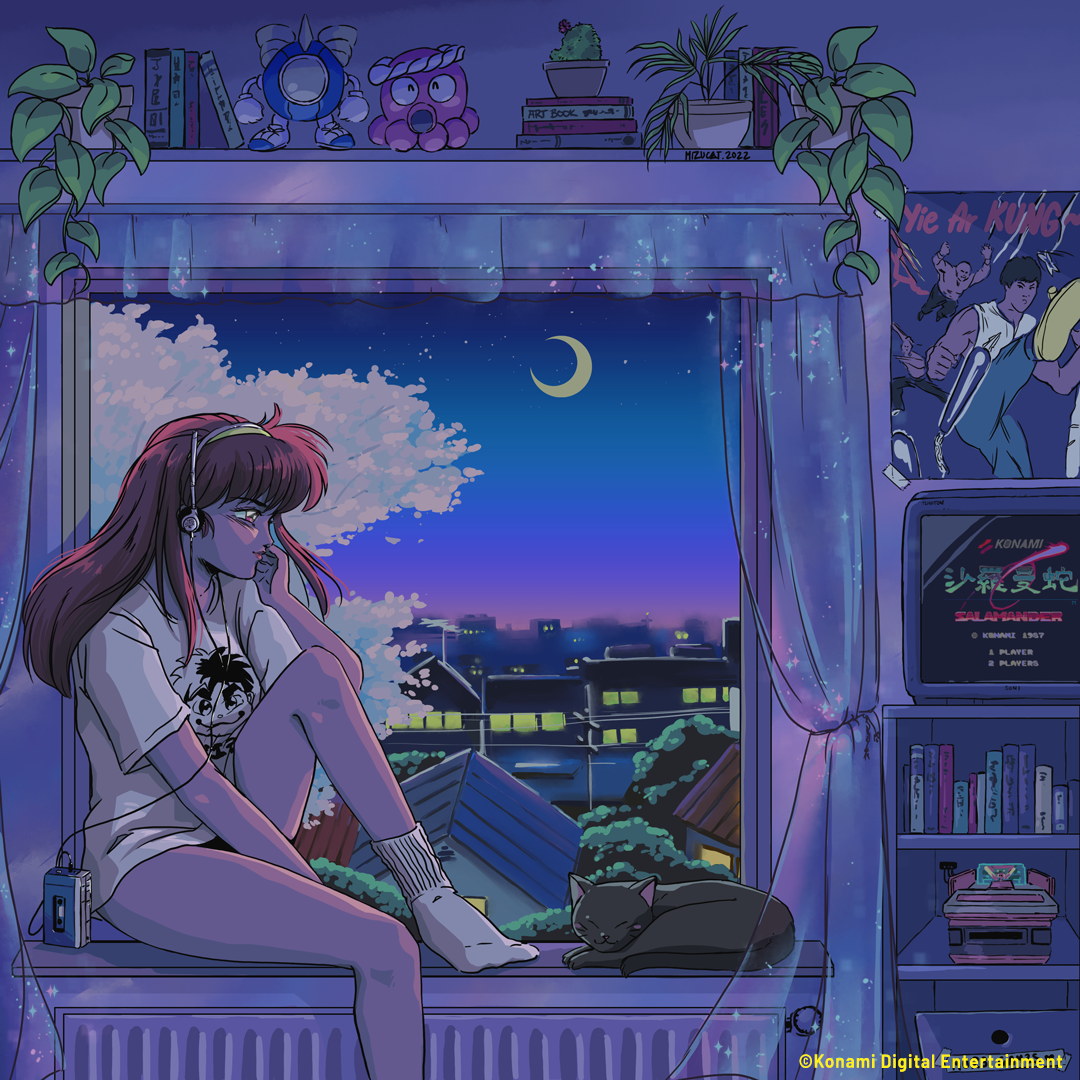 KONAMI Lo-fi Beats To Chill To Vinyl Record - Relaxing Study Music & Sleep Sounds for Meditation, Gaming & Stress Relief