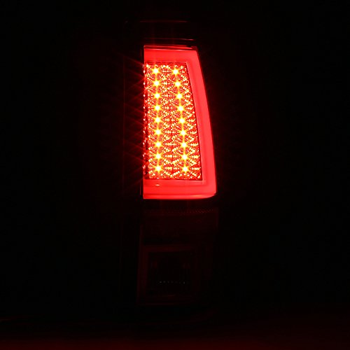 AKKON Red LED Light Tube Tail Brake Lights + 3rd High Mount Cargo Lamp for 2003-2007 Chevy Silverado & GMC Sierra Trucks - Enhanced Visibility & Safety for Night Driving & Cargo Hauling