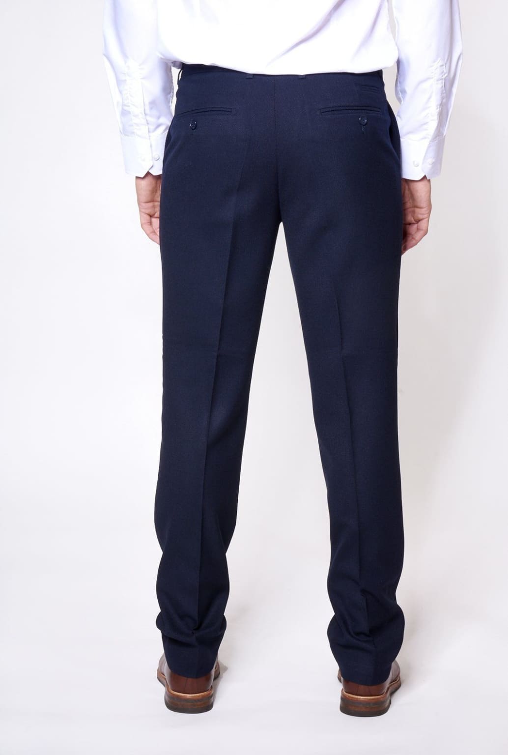 Marc Darcy JD4 Men's Navy Slim Fit Suit Pants - Formal Business Attire for Office, Weddings & Special Occasions