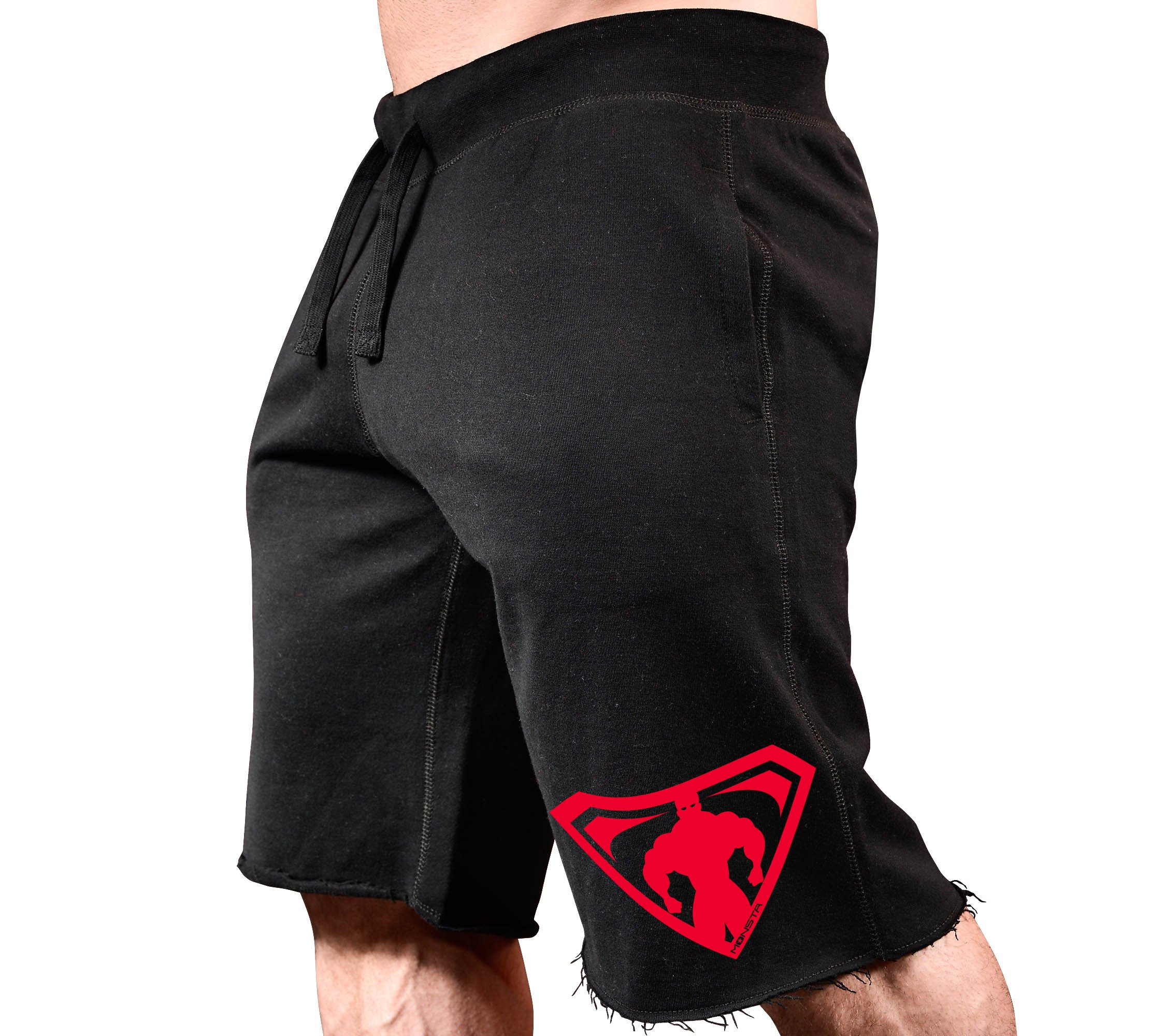 Monsta Clothing Co. Men's Bodybuilding Workout Gym Shorts - Muscle Building Training Shorts for Men | Perfect for Gym, Weightlifting & Fitness Training