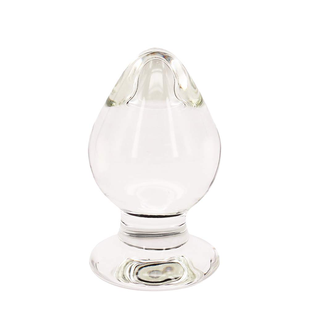 Premium Large Glass Butt Plug - Crystal Anal Toy for Couples | Smooth Pleasure Bomb Plug | Sensual Massager for Enhanced Intimacy & Solo Play | Perfect for Spicing Up Your Sex Life & Exploring New Sensations