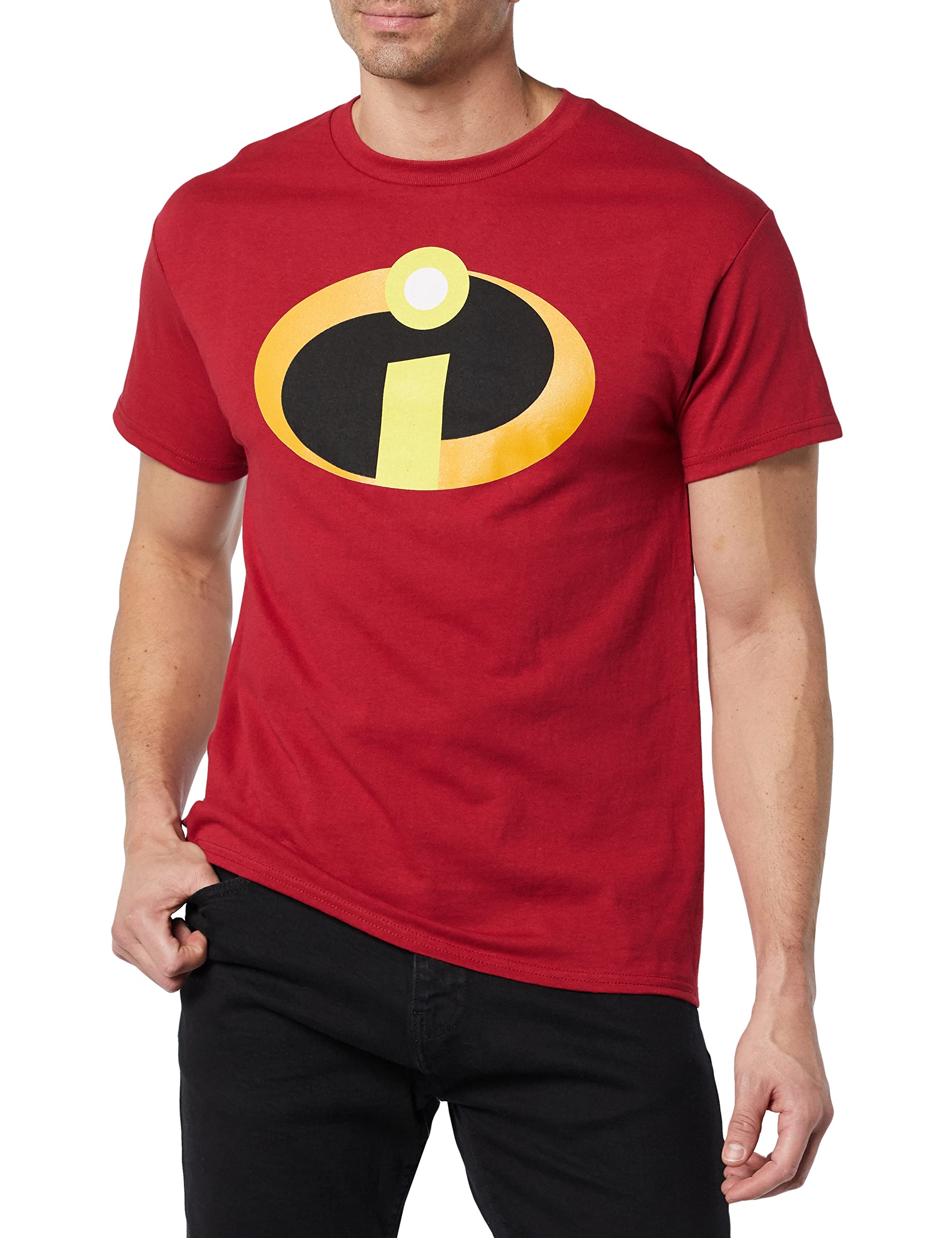 Disney The Incredibles Logo Costume T-Shirt for Men & Women - Superhero Movie Merchandise for Cosplay, Halloween & Comic Con