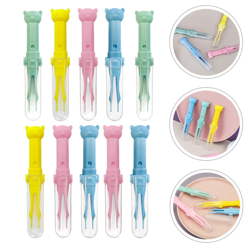 10-Piece Clip Belly Button & Ear Cleaning Tool Set - Baby Nose & Ear Wax Cleaner, Round Brush & Precision Tweezers for Infants - Safe & Gentle Hygiene Kit for Newborns, Toddlers & Kids - Perfect for Bath Time & Daily Baby Care Routine