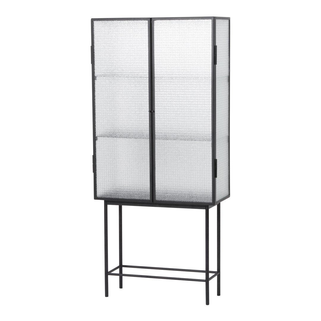 Ferm Living Haze Glass Showcase - Modern Display Cabinet for Home Decor & Collectibles - Perfect for Living Room, Bedroom, or Office Storage