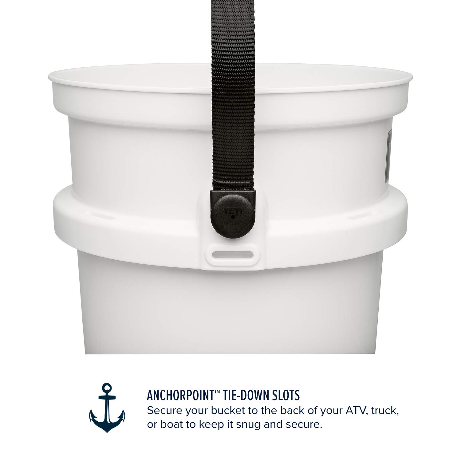 YETI Loadout 5-Gallon Heavy Duty Bucket - Durable, Impact Resistant for Fishing, Camping & Outdoor Utility - Perfect for Tackle Storage, Hunting Gear & Worksite Organization