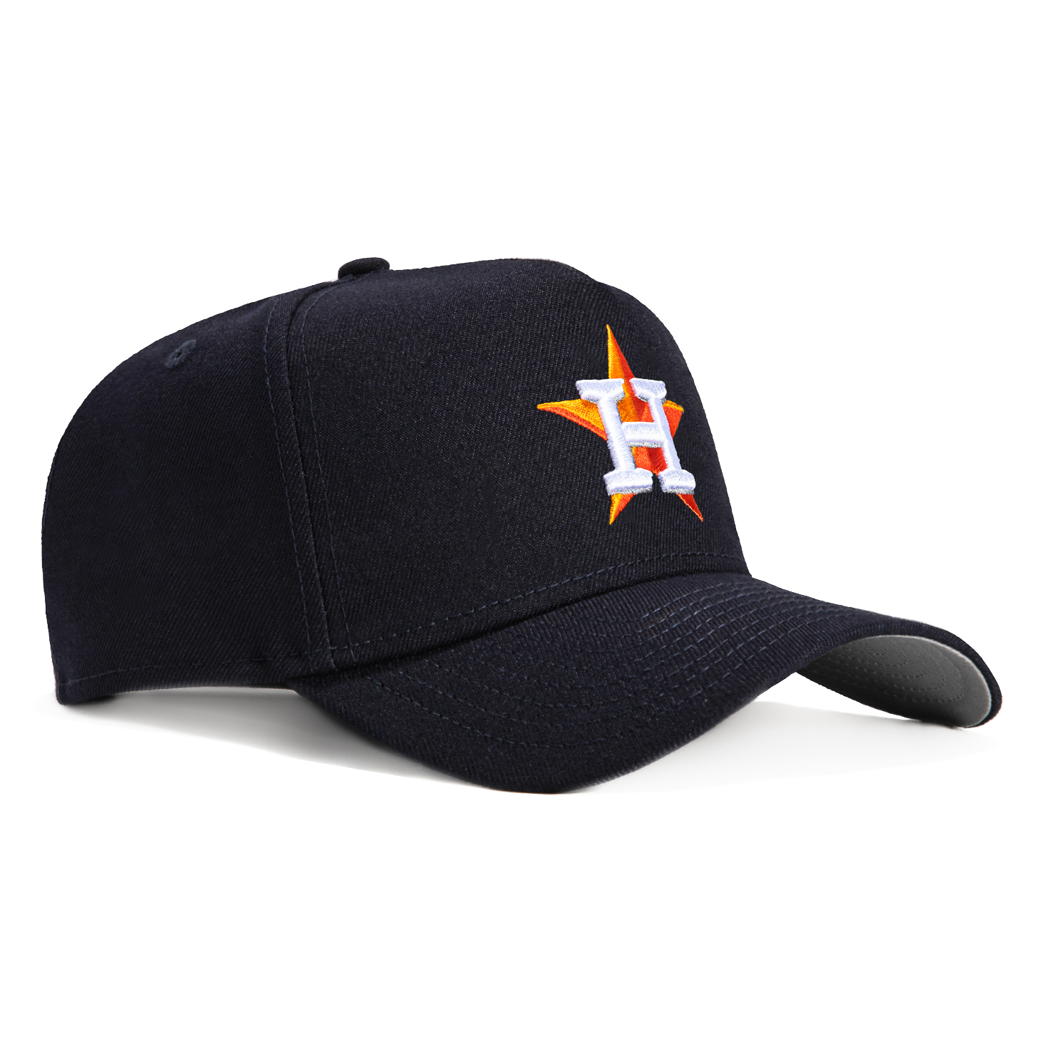 New Era 9Forty A-Frame Houston Astros Snapback Baseball Cap - Navy Blue Adjustable Hat for Men & Women - Perfect for Baseball Games, Casual Wear & Sports Fans