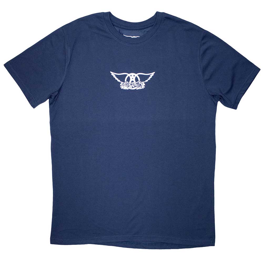Aerosmith Vintage Mini Wings Logo Graphic T-Shirt - Classic Rock Band Tee for Concerts & Casual Wear