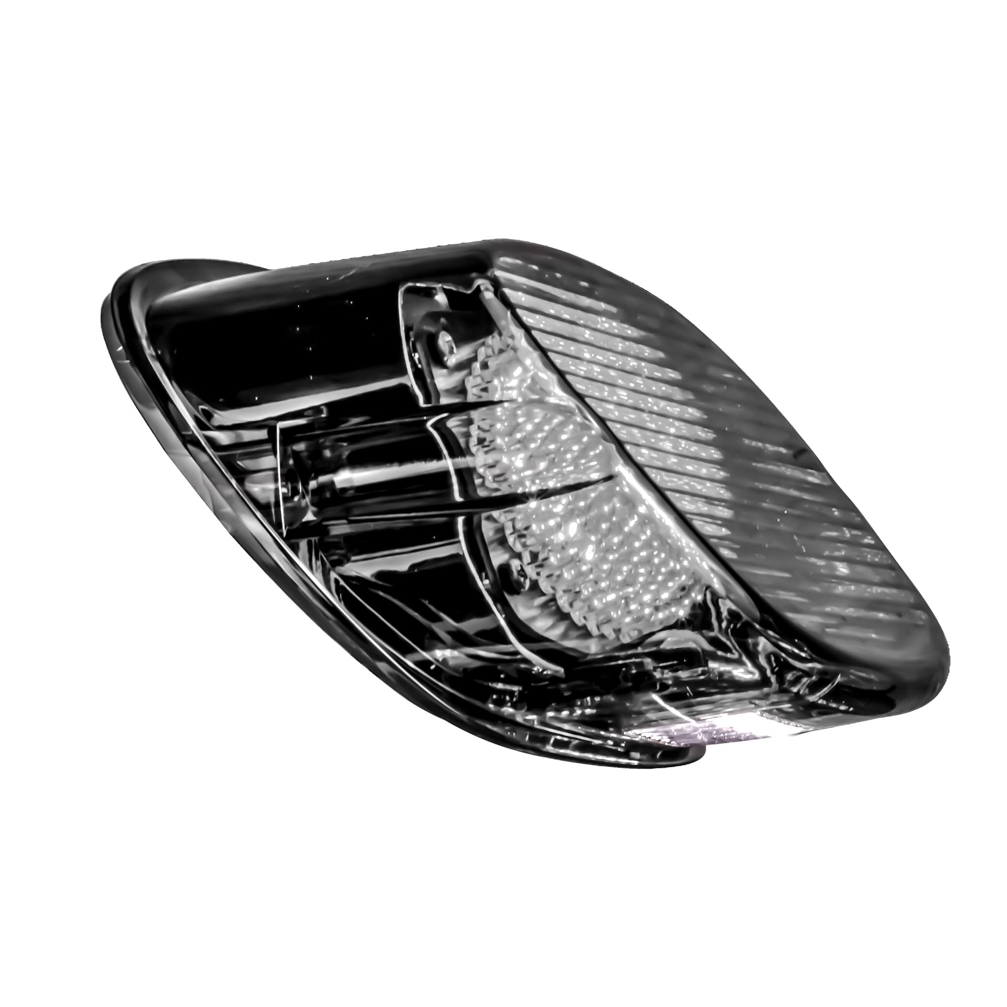 Smoked LED Strobe Brake Light for Harley Davidson Motorcycles - Bottom License Plate Window - Enhanced Safety & Style for Night Riding & Custom Bike Builds