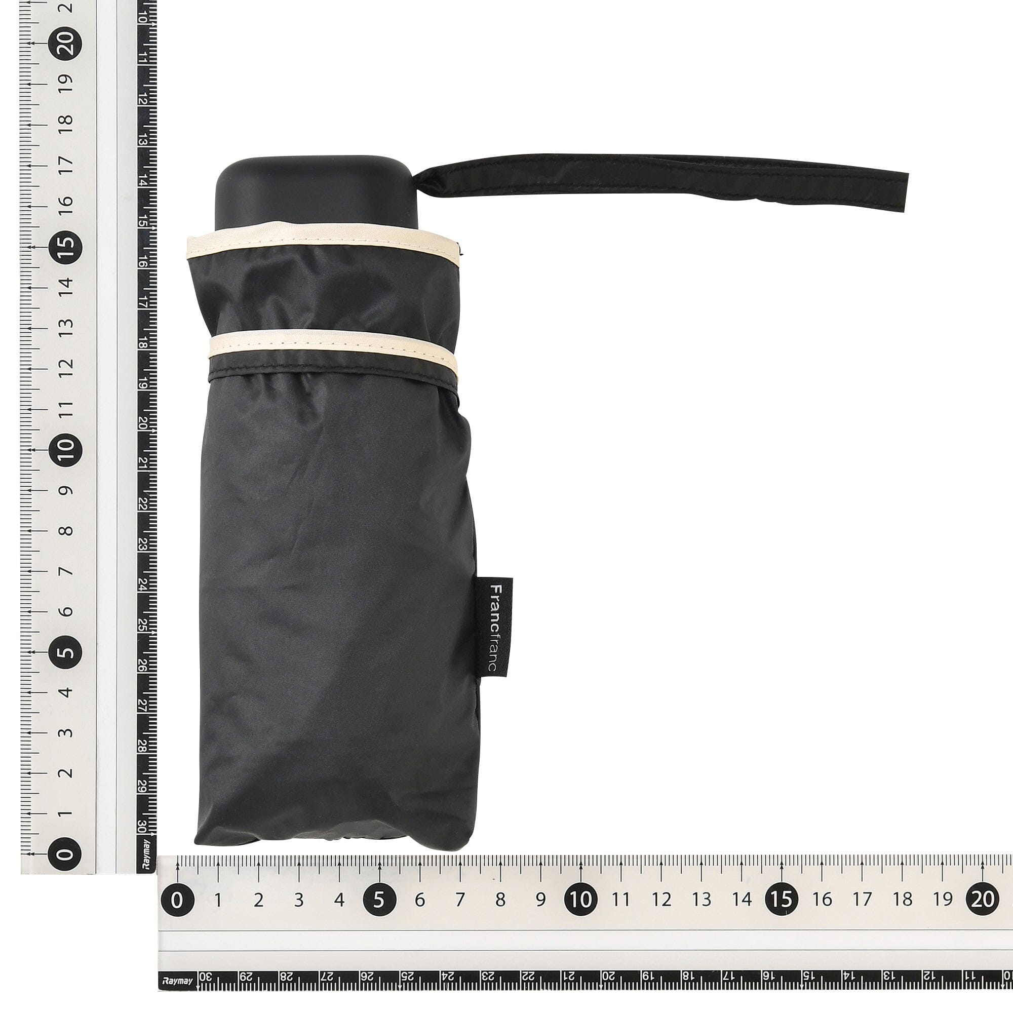 Compact Mini Umbrella 47cm Black - Portable Travel Umbrella for Sun & Rain Protection - Perfect for Outdoor, Travel, and Daily Use