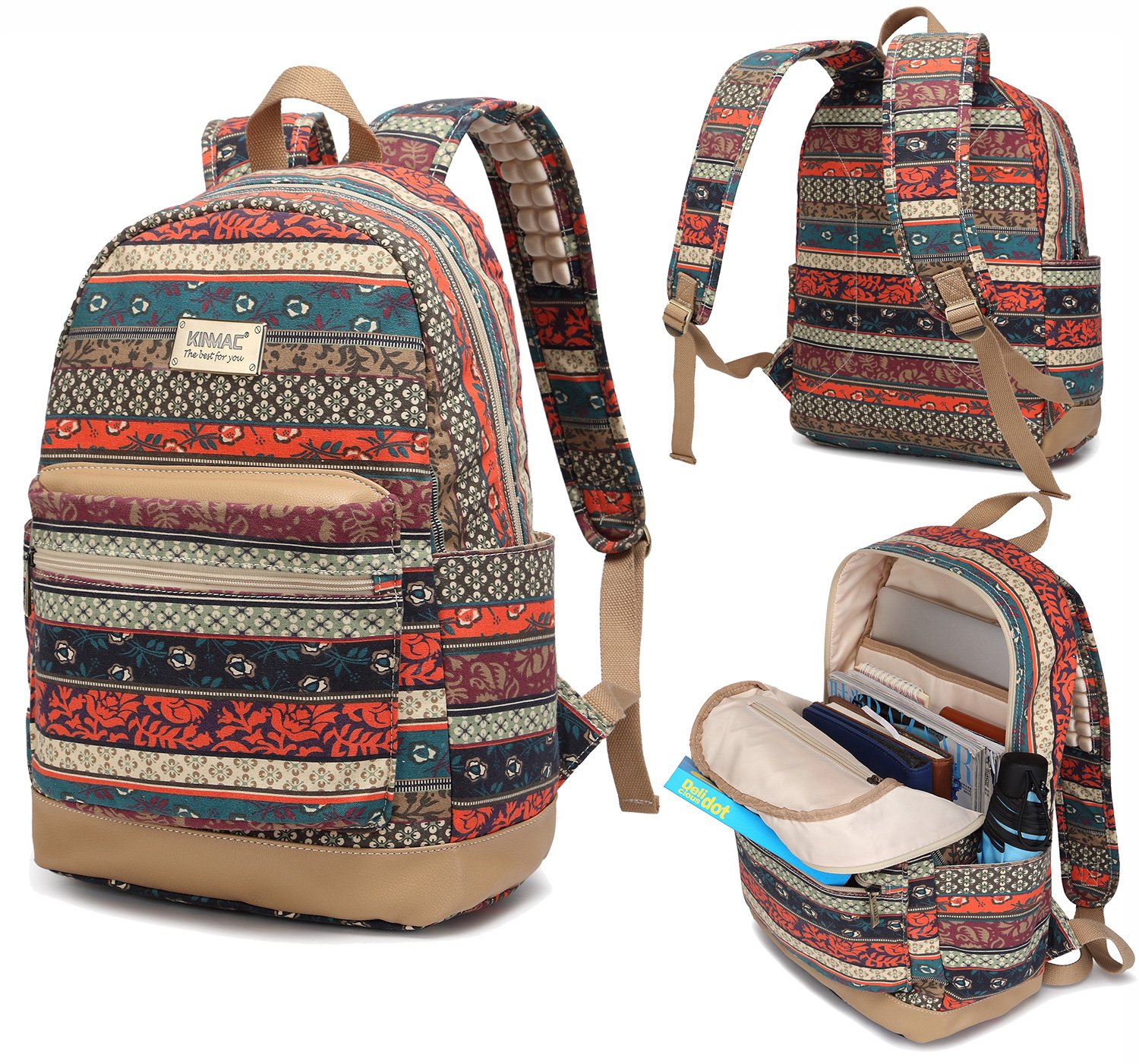 Kinmac Bohemian Laptop Backpack 15.6