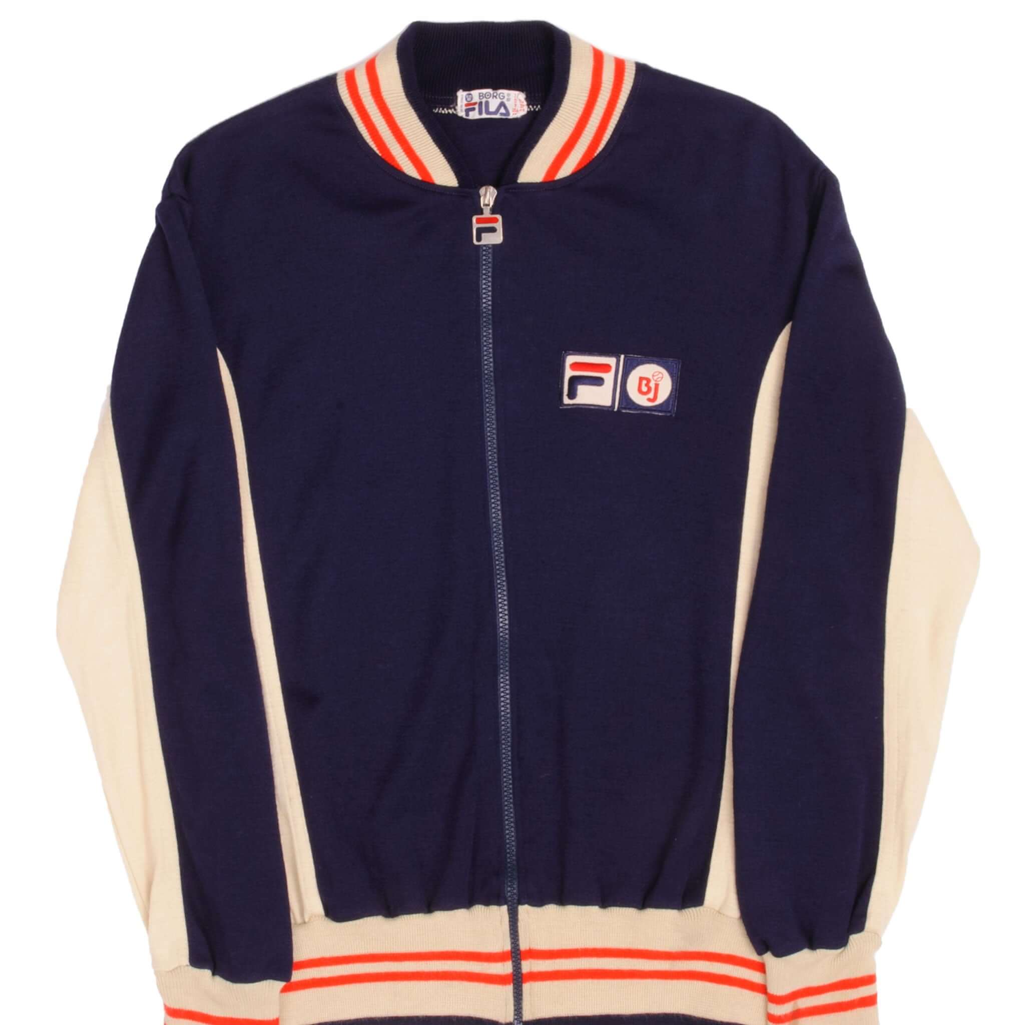 Vintage Fila Settanta MK1 x Bjorn Borg Light Jacket - 70s 80s Retro Windbreaker - Size 42 Large - Made in Italy - Perfect for Tennis, Casual Wear & Vintage Fashion Collectors
