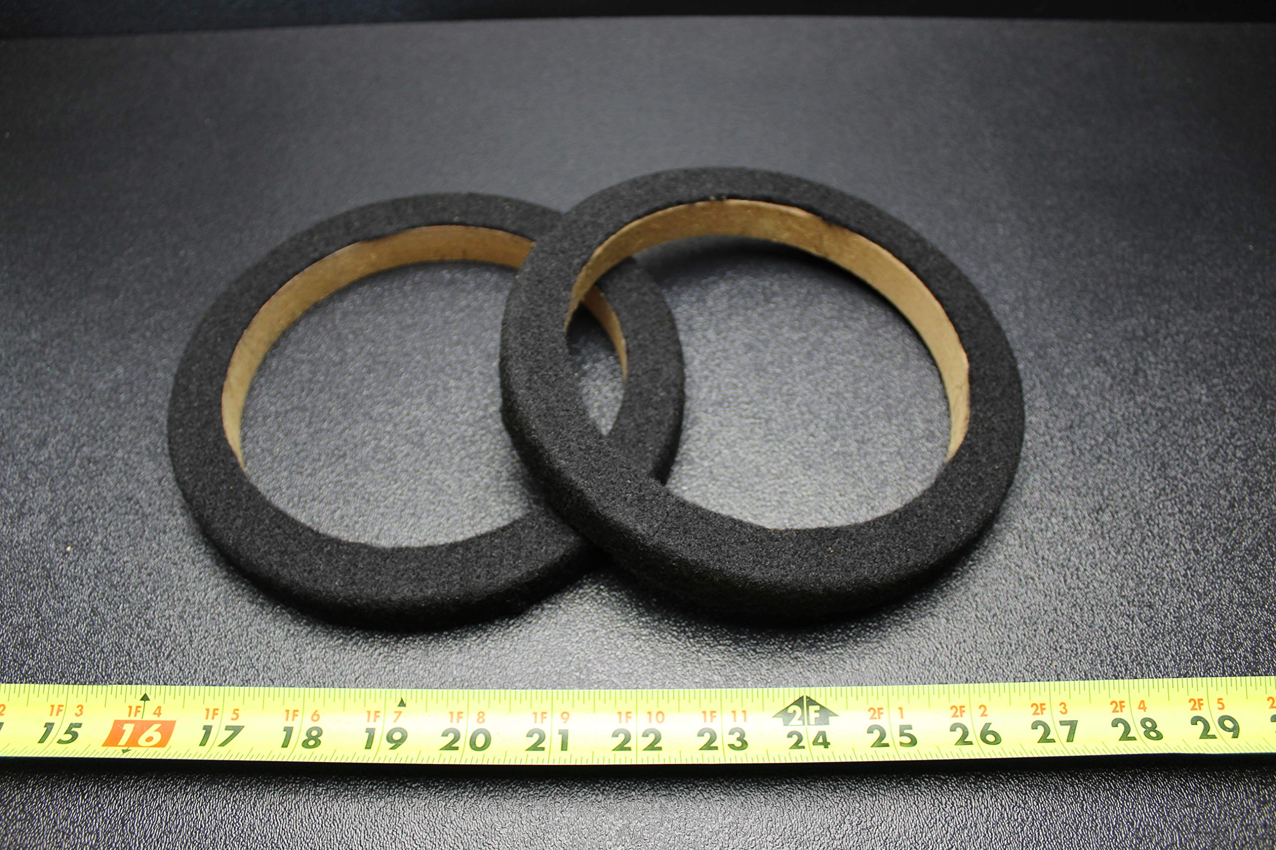 ENNIS ELECTRONICS 2 MDF Speaker Ring Spacer 6.5 Inch for Car Audio - 3/4 Inch Thick Fiberglass Speaker Mounting Rings (Pair) - Perfect for Car Stereo, Home Theater & DIY Speaker Installations