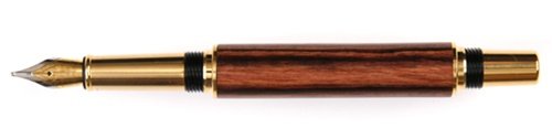 Lanier Baron Fountain Pen - TN Gold Finish - Premium Kingwood Barrel - Elegant Writing Instrument for Professionals & Collectors - Perfect for Office, Gifting & Calligraphy