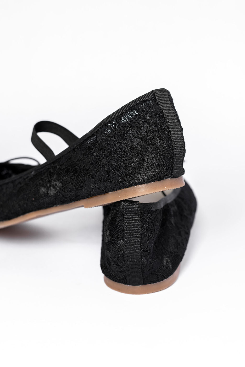 Brielle Black Lace Ballet Flats for Women - Comfortable Dress Shoes for Work, Party & Wedding - Final Sale