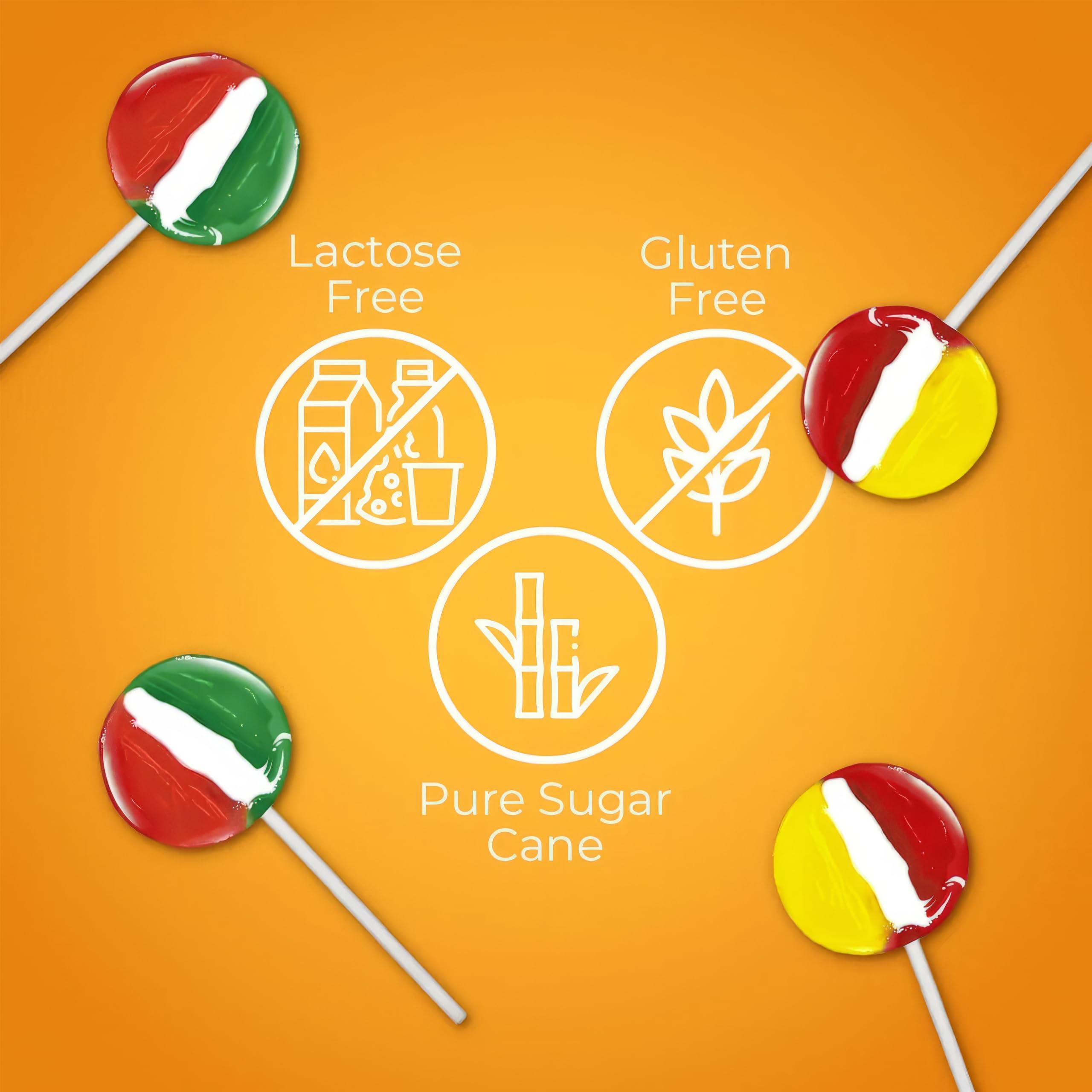 Bulk Tiger Pops Lollipops - 2 Pounds (Approx 90 Pieces) Individually Wrapped Hard Candy - Assorted Flavors Suckers for Kids, Holiday Parties & Christmas Stocking Stuffers - Perfect for Piñata Filler, Birthday Favors and Classroom Treats