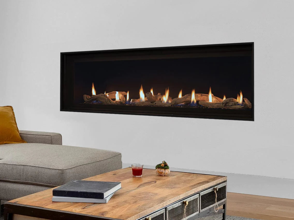 48 Inch Linear Contemporary Direct Vent Natural Gas Fireplace - DRL4048 | Modern Home Heating Solution for Living Rooms & Patios