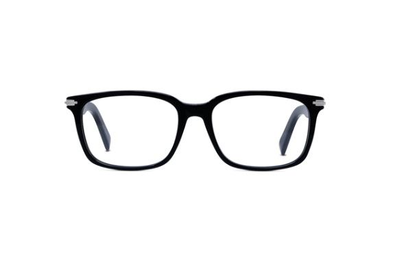 Christian Dior BlackSuito SI 1000 Black Square Men's Eyeglasses - Premium Designer Frames for Business & Formal Occasions