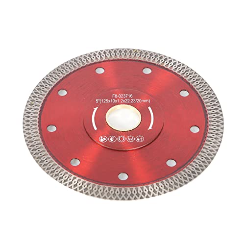 5 Inch Ultra Thin Diamond Porcelain Saw Blades - Dry/Wet Cutting Disc Wheels for Ceramic Tile, Porcelain, Granite & Marble - Perfect for DIY Home Renovation & Professional Tile Installation Projects
