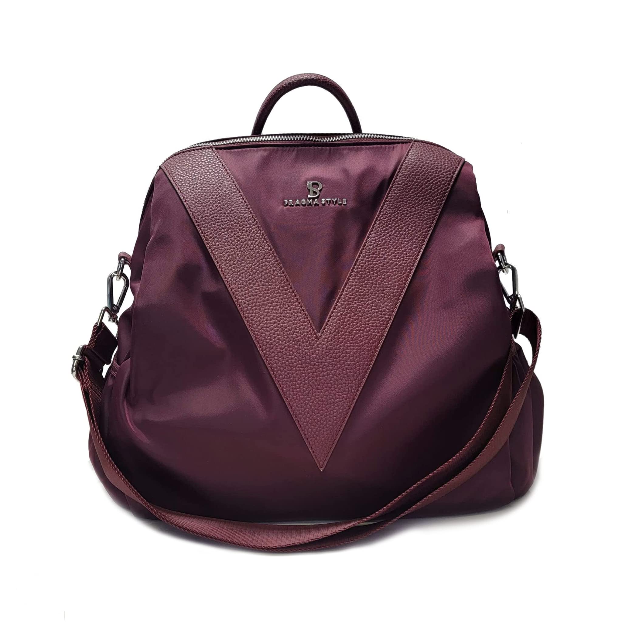 V-Style Convertible Backpack Purse for Women - Stylish Purple Haze Crossbody Bag & Shoulder Bag - Perfect for Travel, Work, and Everyday Use