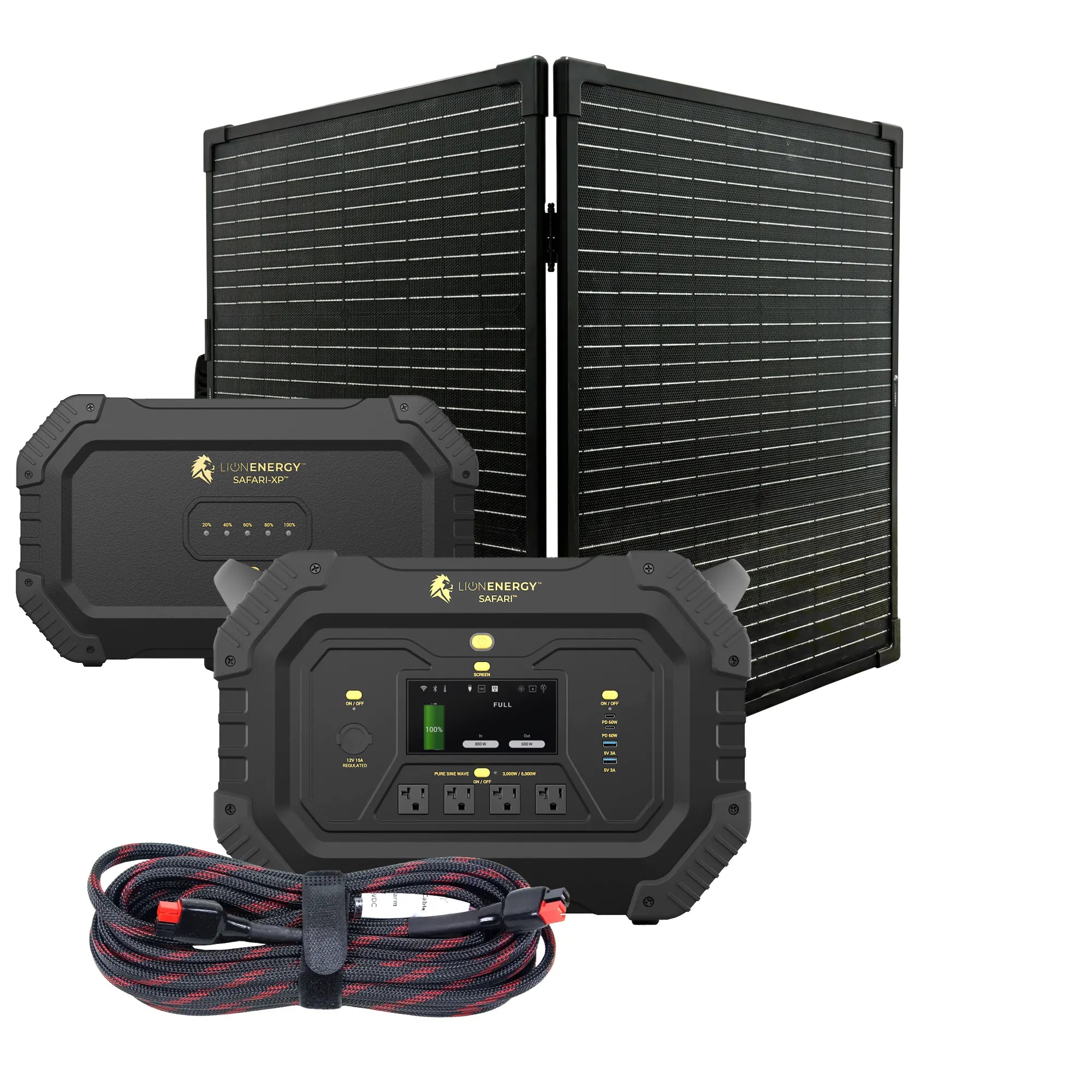 Safari+XP 3000W Portable Power Station with 4300Wh LiFePO4 Battery - Solar Generator for Camping, RV, Emergency Backup & Outdoor Adventures