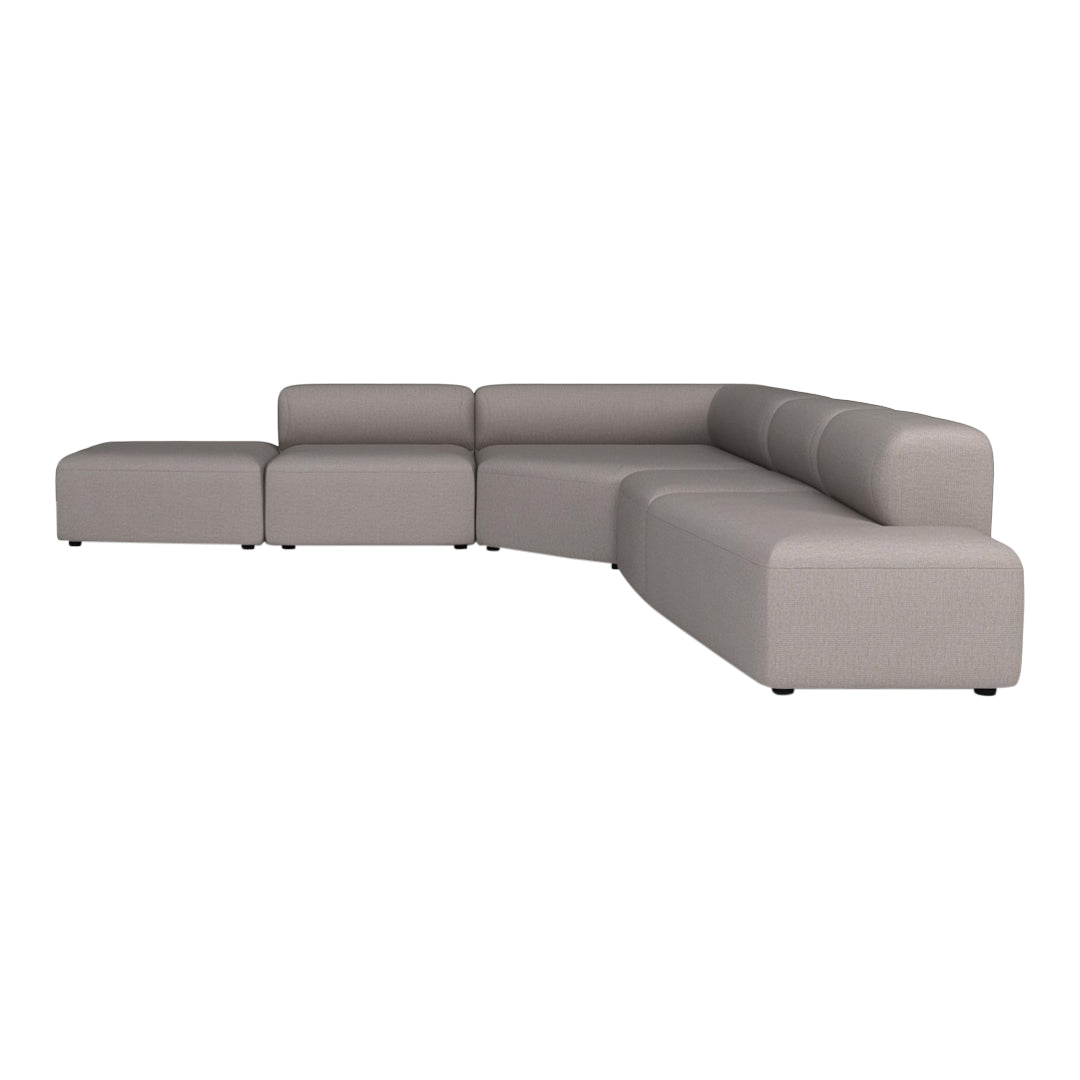 Modern Angle Corner Sofa with Open End & Chaise Lounge - Perfect for Living Room, Family Room or Apartment Relaxation