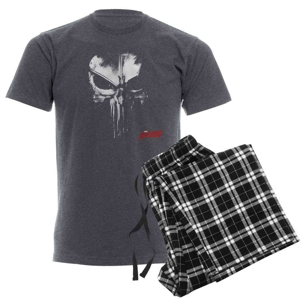 Netflix Punisher Skull Men's Pajamas - Soft Sleepwear for Marvel Fans, Lounge & Movie Nights