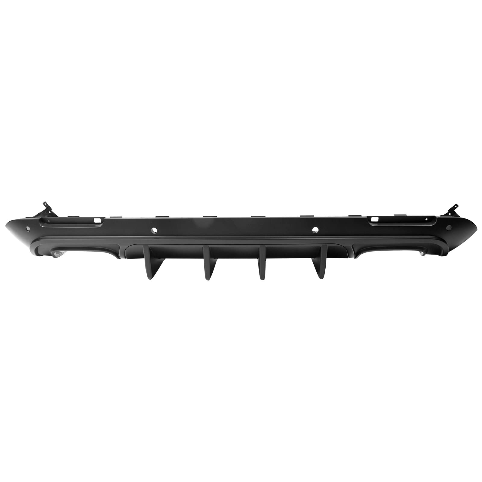 FREEMOTOR802 Rear Diffuser for 2015-2023 Dodge Challenger | IKON V1 Style Matte Black PP Bumper Lip Valance | 4-Piece Shark Fin Splitter Kit | Enhances Aerodynamics & Sporty Look for Street Racing & Car Shows