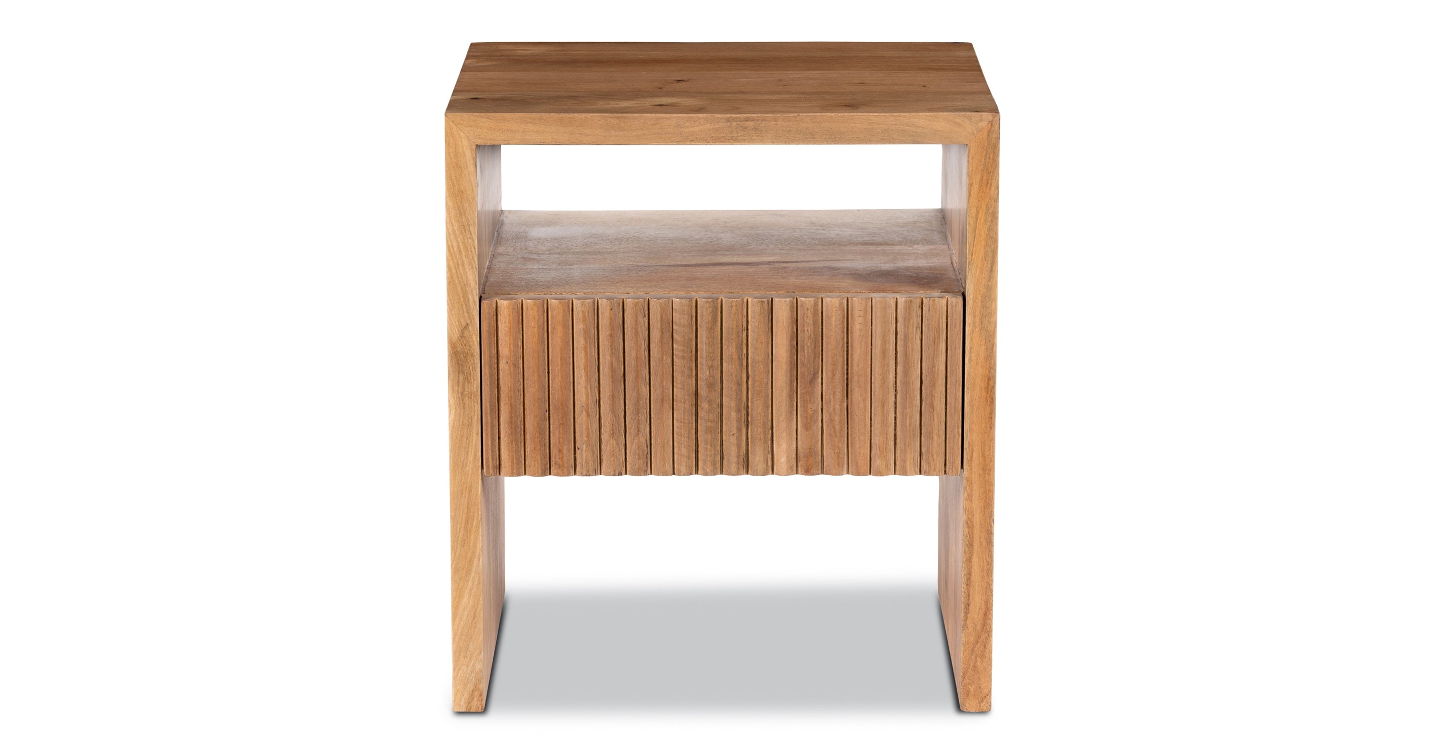 Modern Leeds Nightstand with Drawer - Stylish Bedside Table for Bedroom, Living Room, or Office - Perfect for Storage and Decor