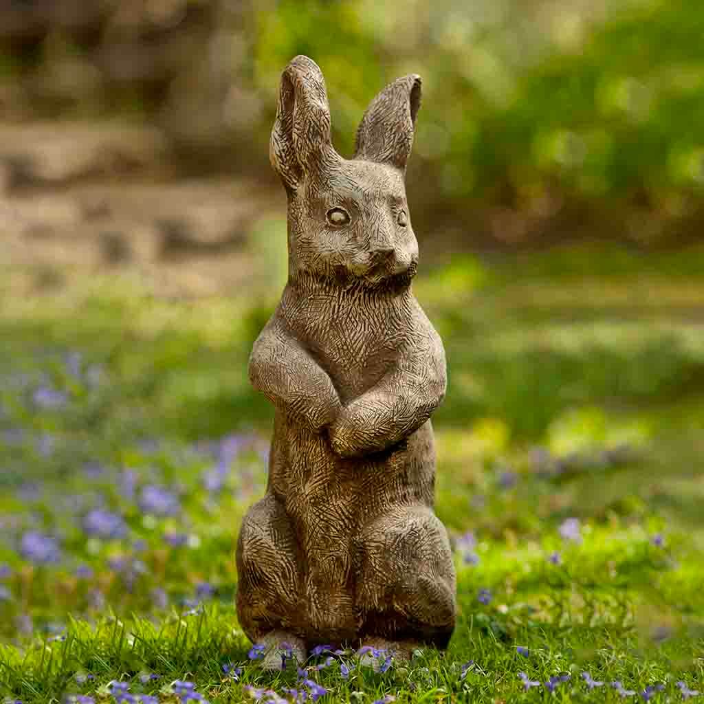 Campania International Father Rabbit Statue - Handcrafted Garden Decor for Easter, Spring & Home Décor | Perfect for Outdoor Patio, Lawn & Gift Giving