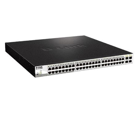 D-Link DGS-1210-52MP 52-Port Gigabit Smart Managed PoE Switch | Network Switch for Business & Office | High-Speed Data Transfer & Power Over Ethernet for IP Cameras, VoIP Phones & Wireless Access Points