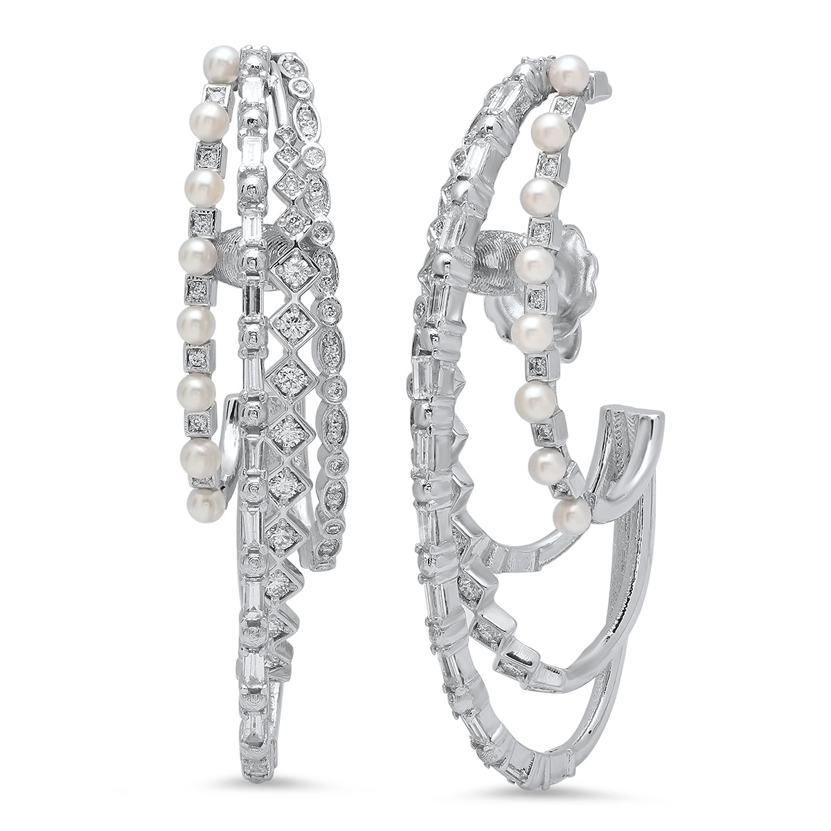 Trendy Mesh Earrings for Women - Lightweight & Stylish Gold Hoop Earrings for Everyday Wear - Perfect for Parties, Work & Casual Outfits