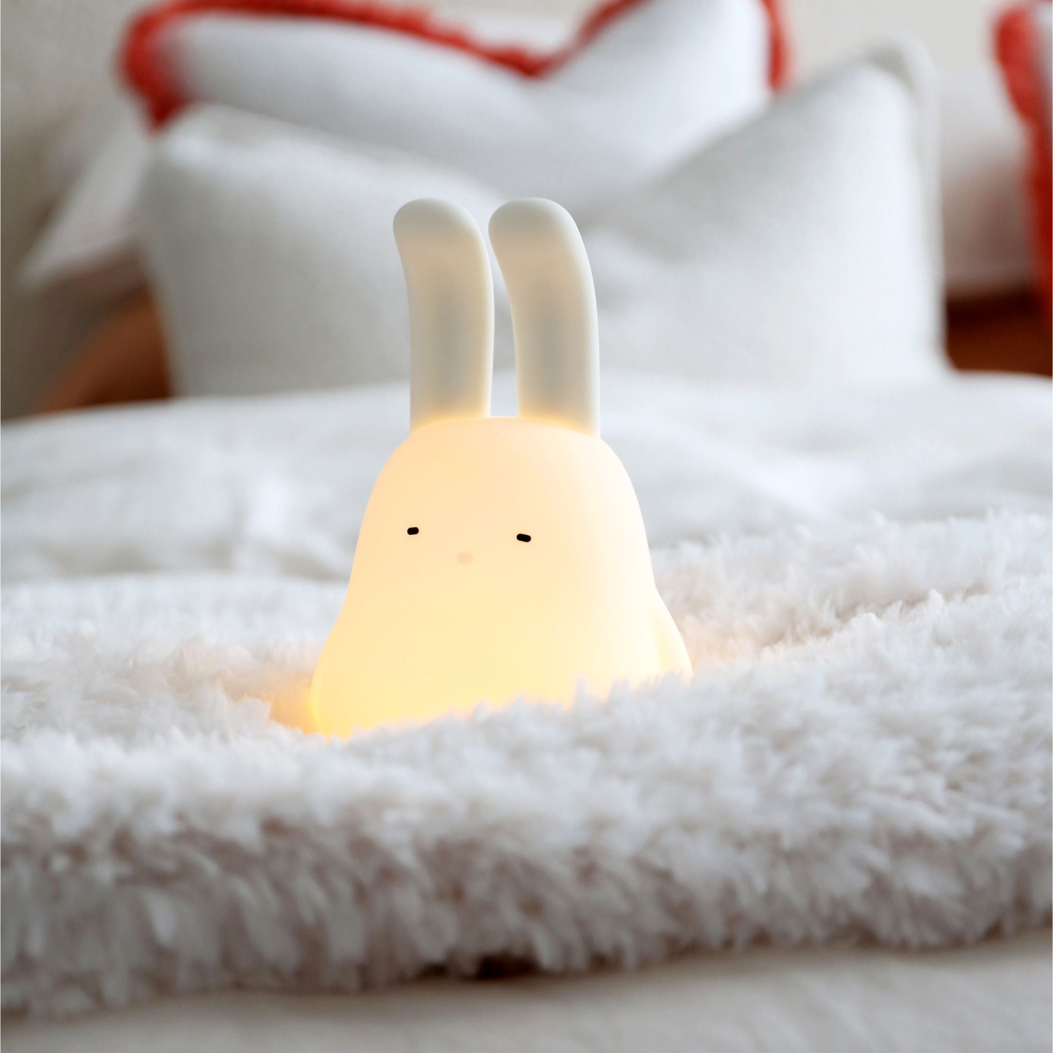 DESIGNSTUFF Bunny Night Light - Soft Glow LED Nursery Lamp for Kids Room, Baby Bedroom Decor, Cute Animal Nightlight for Sleep & Relaxation | Perfect Gift for Newborns & Toddlers