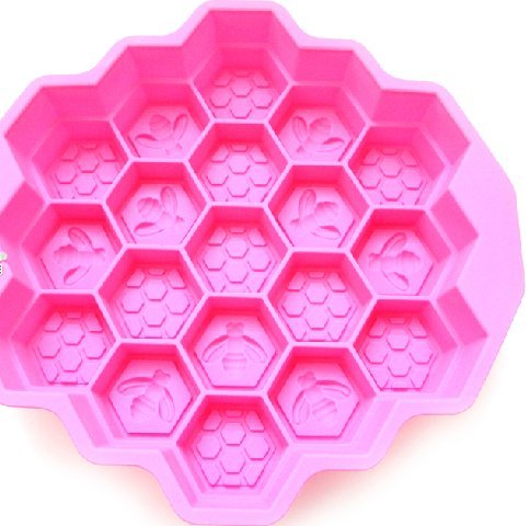 Allforhome 19 Cavity Honeycomb Silicone Cake Molds for Baking - Non-Stick Kids Baking Set for Cupcakes, Chocolate, Candies - Perfect for Birthday Parties, DIY Desserts & Family Baking Activities
