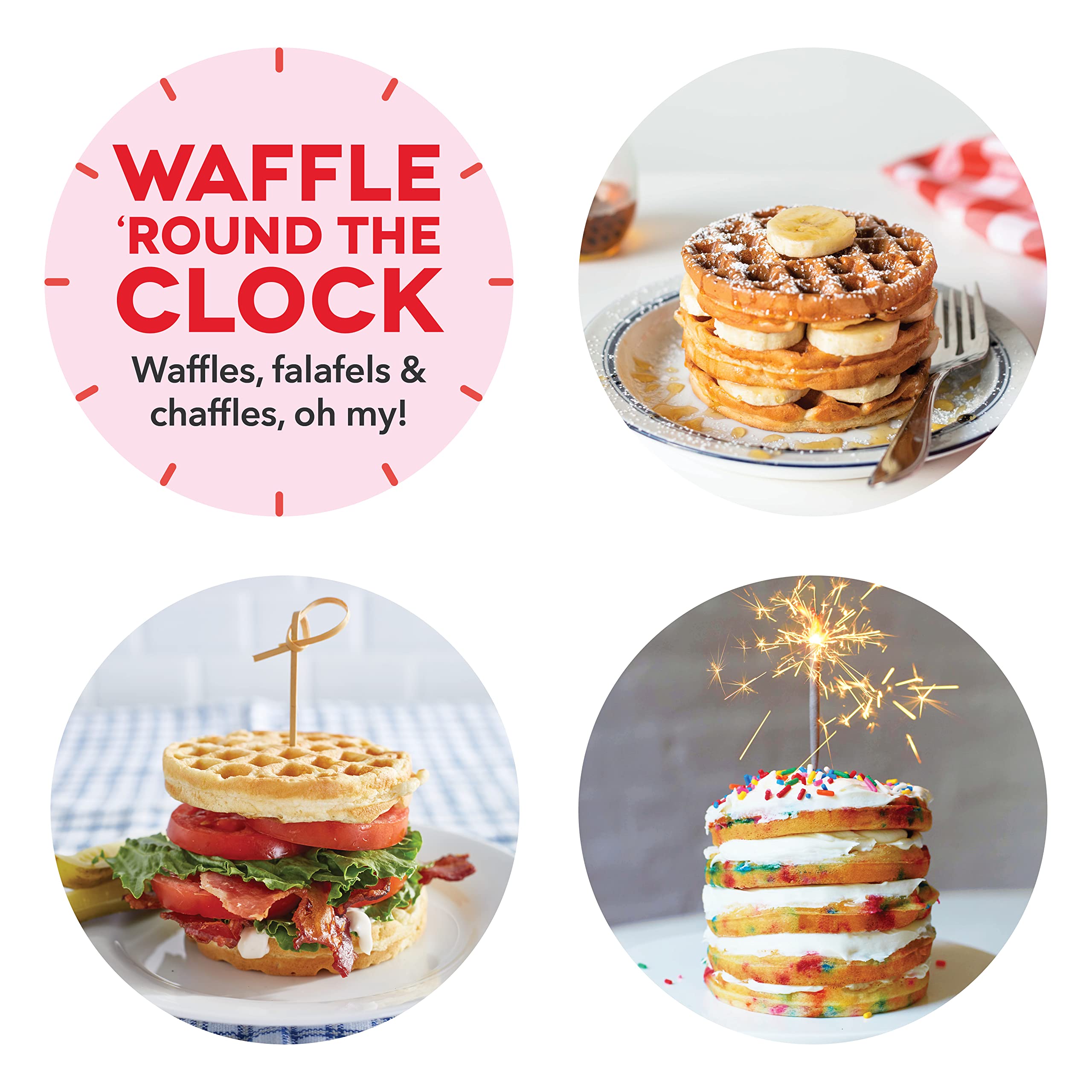 DASH Express 8” Non-Stick Waffle Maker for Waffles, Paninis, Hash Browns - Easy to Clean Breakfast & Lunch Maker - Perfect for Home, Office, or Dorm Use (Aqua)