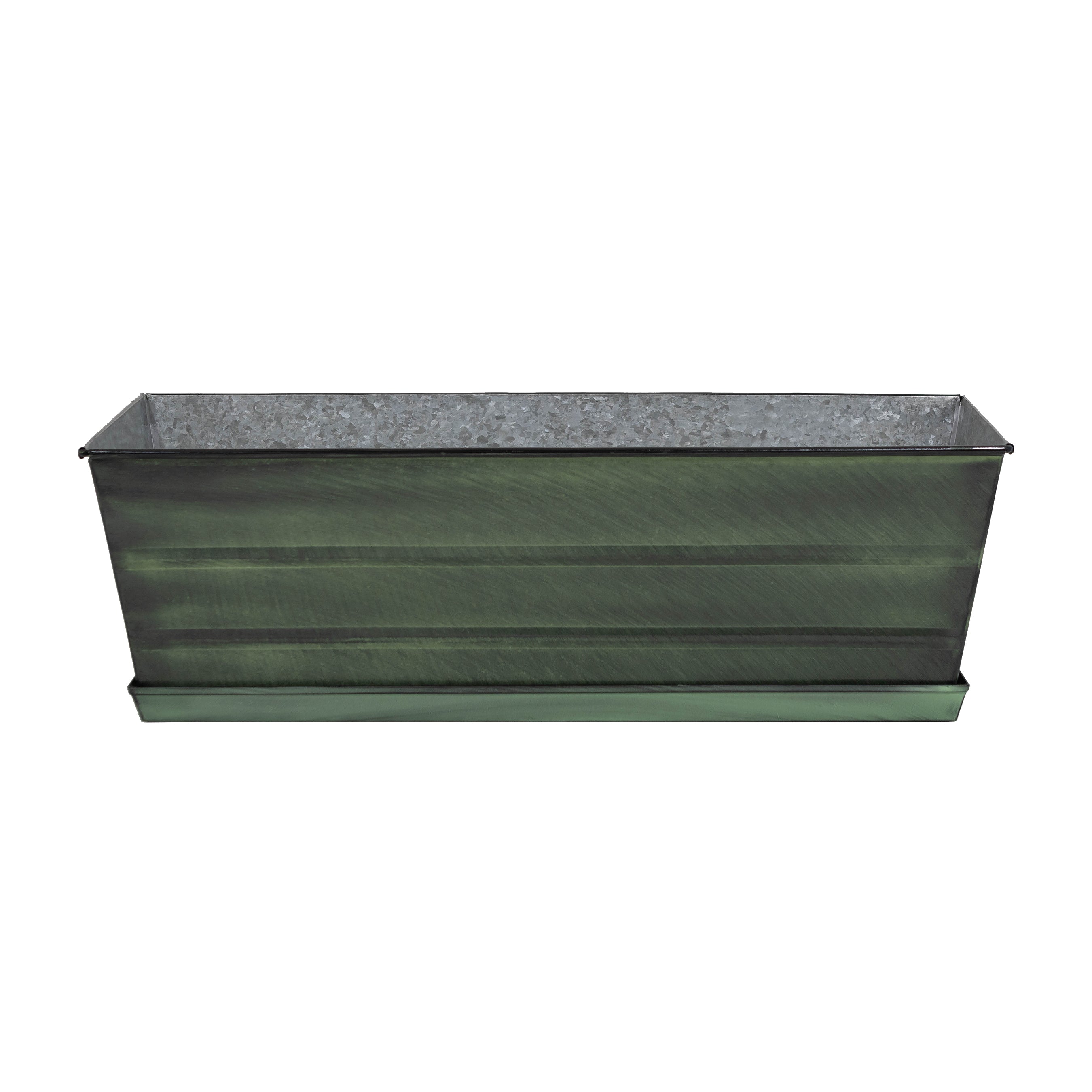 Achla Design Medium Green Flower Box Tray Kit - Perfect for Indoor Planters, Home Decor, and Garden Arrangements