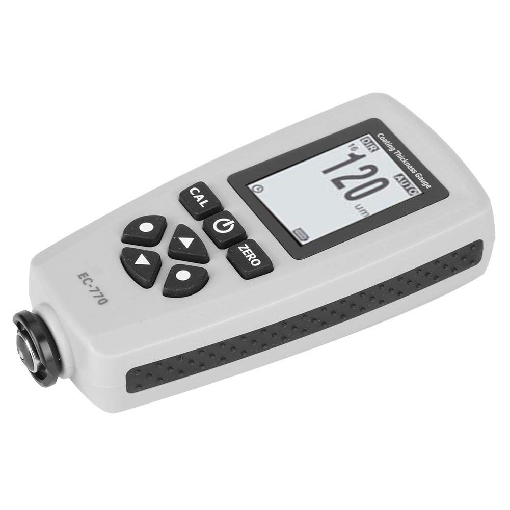 Yencoly EC-770 Digital Thickness Gauge | Non-Destructive Coating Thickness Tester for Plastic, Glass, Metal & Ceramic | 3 Probe Modes with Low Battery Indicator | Perfect for Quality Control, Automotive & Industrial Measurements