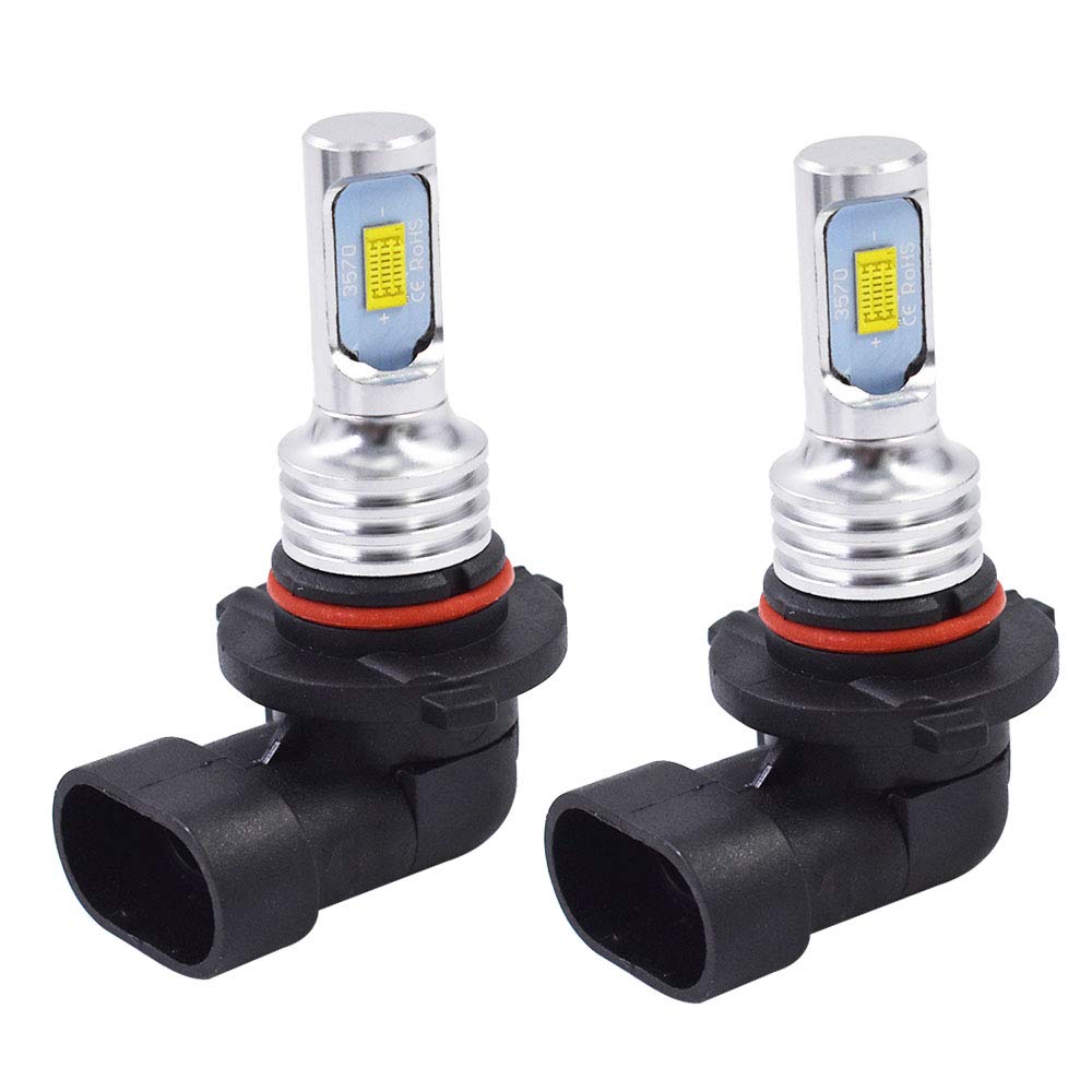 2PCS 9005 HB3 LED Headlight Bulbs - Super Bright 8000K Ice Blue High/Low Beam Replacement - Perfect for Night Driving & Foggy Conditions