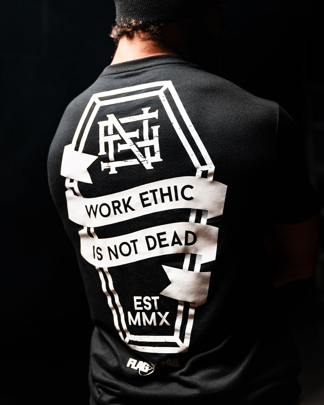 Work Ethic Tee - Black & White Cotton T-Shirt for Men & Women | Casual Workwear & Everyday Comfort